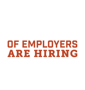 79% of employers are hiring now